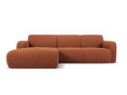 Coltar stanga 4 locuri, Molino-101, Micadoni Home, 250x170x72 cm, tesatura boucle, maro
