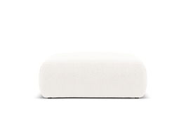 Taburet, Molino-101, Micadoni Home, 100x100x36 cm, tesatura boucle, alb