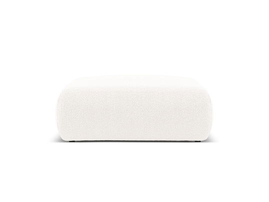 Taburet, Molino-101, Micadoni Home, 100x100x36 cm, tesatura boucle, alb