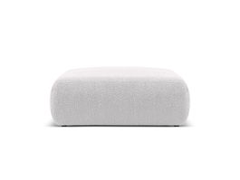 Taburet, Molino-101, Micadoni Home, 100x100x36 cm, tesatura boucle, gri deschis