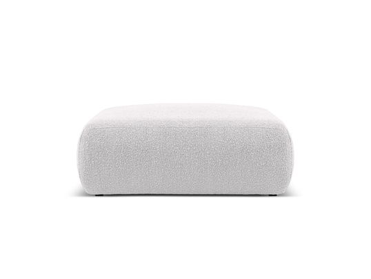 Taburet, Molino-101, Micadoni Home, 100x100x36 cm, tesatura boucle, gri deschis