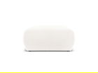 Taburet, Molino-101, Micadoni Home, 75x75x36 cm, tesatura boucle, alb