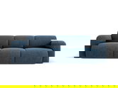 Canapea 3 locuri, Molino-140, Micadoni Home, 235x95x72 cm, tesatura chenille din poliester, albastru regal