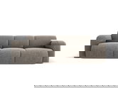 Canapea 3 locuri, Molino-140, Micadoni Home, 235x95x72 cm, tesatura chenille din poliester, gri