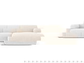 Coltar dreapta 4 locuri, Molino-140, Micadoni Home, 250x170x72 cm, tesatura chenille din poliester, bej deschis