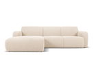 Coltar stanga 4 locuri, Molino-101, Micadoni Home, 250x170x72 cm, tesatura boucle, bej