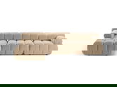 Coltar modular stanga 4 locuri, Bellis-213, Micadoni Home, 282x155x70 cm, tesatura boucle, bej sand