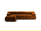 Coltar modular stanga 4 locuri, Bellis-213, Micadoni Home, 282x155x70 cm, tesatura boucle, caramiziu