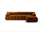 Coltar modular dreapta 4 locuri, Bellis-213, Micadoni Home, 282x155x70 cm, tesatura boucle, caramiziu