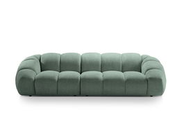 Canapea 4 locuri, Diana-192, Micadoni Home, 294x114x72 cm, catifea structurata, verde menta