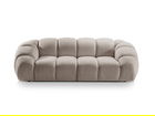 Canapea 3 locuri, Diana-192, Micadoni Home, 254x114x72 cm, catifea structurata, bej inchis