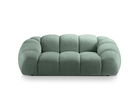 Canapea 2 locuri, Diana-192, Micadoni Home, 214x114x72 cm, catifea structurata, verde menta