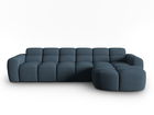Coltar dreapta 4 locuri, Lisa-193, Micadoni Home, 310x170x77 cm, tesatura structurata, albastru inchis