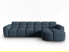 Coltar stanga 4 locuri, Lisa-193, Micadoni Home, 310x170x77 cm, tesatura structurata, albastru inchis
