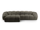 Coltar stanga 4 locuri, Diana-191, Micadoni Home, 334x182x72 cm, tesatura 3D Sonic, gri otel