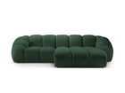 Coltar dreapta 3 locuri, Diana-192, Micadoni Home, 294x182x72 cm, catifea structurata, verde