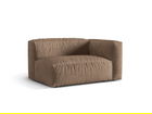 Modul dreapta pentru canapea, 1 loc, Martina-120, Micadoni Home, 160x106x75 cm, catifea, bej inchis