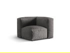 Modul pentru canapea, 1 loc, Martina-120, Micadoni Home, 100x100x75 cm, catifea, gri