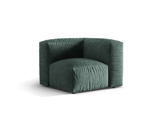 Modul pentru canapea, 1 loc, Martina-120, Micadoni Home, 100x100x75 cm, catifea, petrol