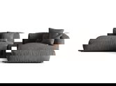 Coltar modular dreapta 2 locuri, Martina-120, Micadoni Home, 285x176x75 cm, catifea, gri
