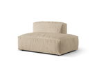 Modul dreapta pentru canapea, 2 locuri, Martina-120, Micadoni Home, 133x106x75 cm, catifea, bej deschis
