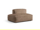 Modul stanga pentru canapea, 2 locuri, Martina-120, Micadoni Home, 133x106x75 cm, catifea, bej inchis