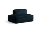 Modul stanga pentru canapea, 2 locuri, Martina-120, Micadoni Home, 133x106x75 cm, catifea, albastru petrol inchis