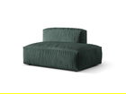 Modul dreapta pentru canapea, 2 locuri, Martina-120, Micadoni Home, 133x106x75 cm, catifea, albastru petrol