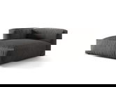 Sezlong modular living stanga 1 loc, Martina-120, Micadoni Home, 176x123x75 cm, catifea, gri