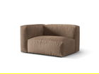 Modul stanga pentru canapea, 1 loc, Martina-120, Micadoni Home, 121x106x75 cm, catifea, bej inchis
