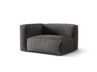 Modul stanga pentru canapea, 1 loc, Martina-120, Micadoni Home, 121x106x75 cm, catifea, gri