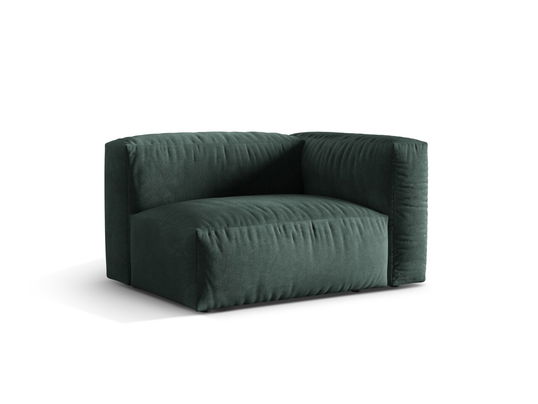 Modul dreapta pentru canapea, 1 loc, Martina-120, Micadoni Home, 121x106x75 cm, catifea, petrol