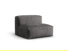 Modul pentru canapea, 1 loc, Martina-120, Micadoni Home, 92x106x75 cm, catifea, gri