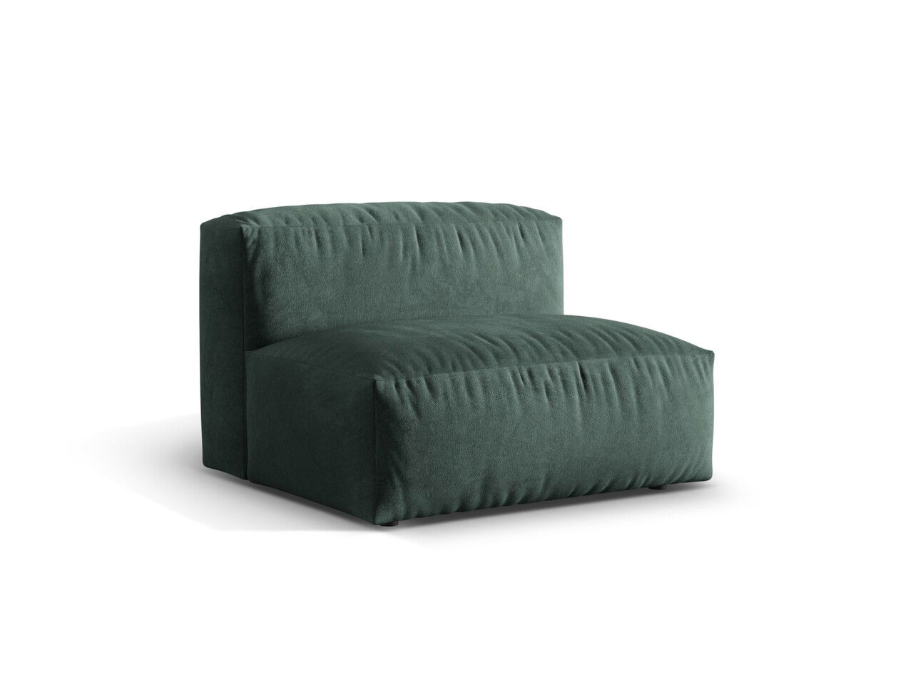 Modul pentru canapea, 1 loc, Martina-120, Micadoni Home, 92x106x75 cm, catifea, petrol