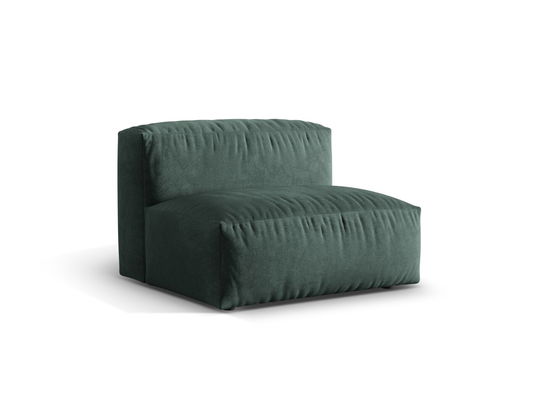 Modul pentru canapea, 1 loc, Martina-120, Micadoni Home, 92x106x75 cm, catifea, petrol
