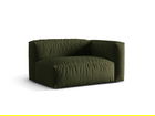 Modul dreapta pentru canapea, 1 loc, Martina-169, Micadoni Home, 160x106x75 cm, tesatura structurata catifelata, verde