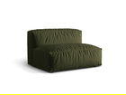 Modul pentru canapea, 1 loc, Martina-169, Micadoni Home, 132x106x75 cm, tesatura structurata catifelata, verde