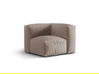 Modul pentru canapea, 1 loc, Martina-169, Micadoni Home, 100x100x75 cm, tesatura structurata catifelata, bej inchis