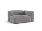Modul dreapta pentru canapea, 1 loc, Martina-212, Micadoni Home, 160x106x75 cm, velur, gri deschis
