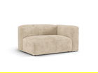 Modul dreapta pentru canapea, 1 loc, Martina-212, Micadoni Home, 160x106x75 cm, velur, bej deschis