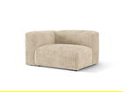 Modul stanga pentru canapea, 1 loc, Martina-212, Micadoni Home, 121x106x75 cm, velur, bej deschis