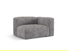 Modul dreapta pentru canapea, 1 loc, Martina-212, Micadoni Home, 121x106x75 cm, velur, gri deschis