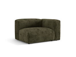 Modul dreapta pentru canapea, 1 loc, Martina-212, Micadoni Home, 121x106x75 cm, velur, verde muschi