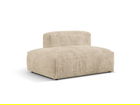 Modul stanga pentru canapea, 2 locuri, Martina-212, Micadoni Home, 133x106x75 cm, velur, bej deschis