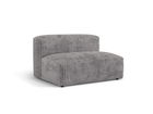 Modul pentru canapea, 1 loc, Martina-212, Micadoni Home, 132x106x75 cm, velur, gri deschis