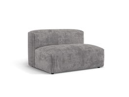 Modul pentru canapea, 1 loc, Martina-212, Micadoni Home, 132x106x75 cm, velur, gri deschis