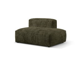 Modul dreapta pentru canapea, 2 locuri, Martina-212, Micadoni Home, 133x106x75 cm, velur, verde muschi