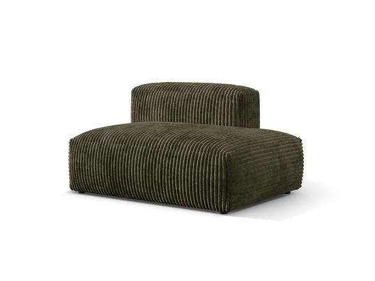 Modul dreapta pentru canapea, 2 locuri, Martina-212, Micadoni Home, 133x106x75 cm, velur, verde muschi