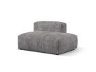 Modul dreapta pentru canapea, 2 locuri, Martina-212, Micadoni Home, 133x106x75 cm, velur, gri deschis