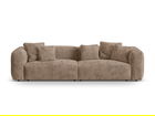 Canapea modulara 4 locuri, Martina-212, Micadoni Home, 320x106x75 cm, velur, maro ghinda